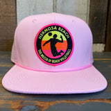 Hermosa Beach OBLIGATORY SUNSET Athletic Performance Snapback Hat - Light Pink