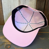 Hermosa Beach OBLIGATORY SUNSET Athletic Performance Snapback Hat - Light Pink