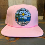 Hermosa Beach SHOREFRONT Athletic Performance Snapback Hat - Light Pink