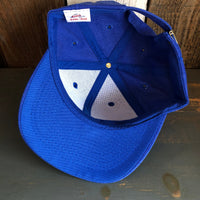 Hermosa Beach CALIFORNIA LICENSE PLATE 6 Panel Mid Profile Baseball Cap - Royal Blue