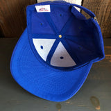 Hermosa Beach CALIFORNIA LICENSE PLATE 6 Panel Mid Profile Baseball Cap - Royal Blue