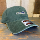 Manhattan Beach PIER & ROUNDHOUSE 6 Panel Low Profile Style Dad Hat - Dark Green