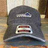 Manhattan Beach PIER & ROUNDHOUSE 6 Panel Low Profile Style Dad Hat - Charcoal Grey