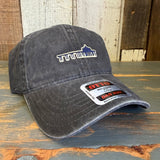Manhattan Beach PIER & ROUNDHOUSE 6 Panel Low Profile Style Dad Hat - Charcoal Grey