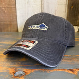 Manhattan Beach PIER & ROUNDHOUSE 6 Panel Low Profile Style Dad Hat - Charcoal Grey