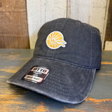 Hermosa Beach CLASSIC LOGO 6 Panel Low Profile Style Dad Hat - Charcoal Grey