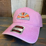 Hermosa Beach MUY HERMOSA :: COASTAL EDITION 6 Panel Low Profile Style Dad Hat - Azalea Pink