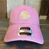 Hermosa Beach CLASSIC LOGO 6 Panel Low Profile Style Dad Hat - Azalea Pink