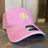 Hermosa Beach CLASSIC LOGO 6 Panel Low Profile Style Dad Hat - Azalea Pink