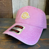 Hermosa Beach CLASSIC LOGO 6 Panel Low Profile Style Dad Hat - Azalea Pink
