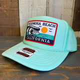 Hermosa Beach THE PERFECT WAVE High Crown Trucker Hat - Seafoam Green