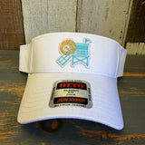 Hermosa Beach LIFEGUARD TOWER Sun Visor - White