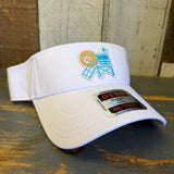 Hermosa Beach LIFEGUARD TOWER Sun Visor - White