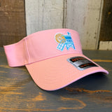 Hermosa Beach LIFEGUARD TOWER Sun Visor - Pink