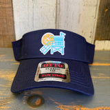 Hermosa Beach LIFEGUARD TOWER Sun Visor - Navy