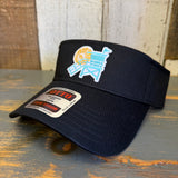 Hermosa Beach LIFEGUARD TOWER Sun Visor - Black