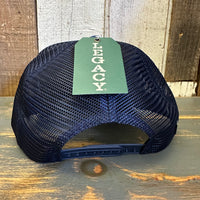 Hermosa Beach OBLIGATORY SUNSET Trucker Cap - Dark Navy/Light Navy