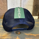 Hermosa Beach OBLIGATORY SUNSET Trucker Cap - Dark Navy/Light Navy