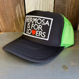 HERMOSA IS FOR LOVERS Trucker Hat - Black/Neon Green/Black