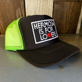 HERMOSA IS FOR LOVERS Trucker Hat - Black/Neon Green/Black