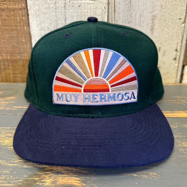 Hermosa Beach MUY HERMOSA - COASTAL EDITION 6 Panel Baseball Cap  - Brushed Bull Denim