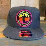 Hermosa Beach THE MECCA OF BEACH VOLLEYBALL 5-Panel Mid Profile Snapback Hat - Heather Black