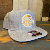 Hermosa Beach CLASSIC LOGO 5-Panel Mid Profile Snapback Hat - Grey