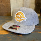 Hermosa Beach CLASSIC LOGO 5-Panel Mid Profile Snapback Hat - Grey