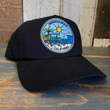 Hermosa Beach SHOREFRONT 5 Panel Hat - Black