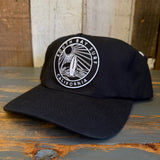SOUTH BAY SURF CALIFORNIA (Black Patch) 5 Panel Hat - Black