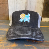 Hermosa Beach LIFEGUARD TOWER 6-Panel Herringbone - Charcoal/Grey