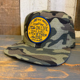 OF ALL THE PATHS YOU TAKE IN LIFE, MAKE SURE A FEW OF THEM ARE DIRT - JOHN MUIR Snapback Hat - Woodland Camo