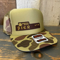 Hermosa Beach PIER AVE Trucker Hat - CAMOUFLAGE (Loden Green/Camo)