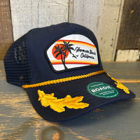 Hermosa Beach RETRO SUNSET Trucker Cap - Navy Admiral