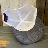Hermosa Beach MUY HERMOSA 6 Panel Low Profile Mesh Back Trucker Hat - Black/White