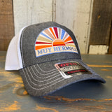 Hermosa Beach MUY HERMOSA 6 Panel Low Profile Mesh Back Trucker Hat - Black/White