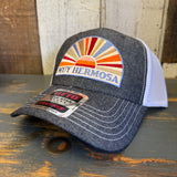 Hermosa Beach MUY HERMOSA 6 Panel Low Profile Mesh Back Trucker Hat - Black/White