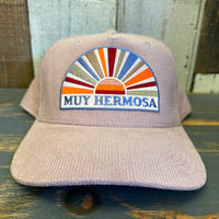 Hermosa Beach MUY HERMOSA  Five-Panel Corduroy Cap - Dusty Rose