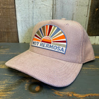 Hermosa Beach MUY HERMOSA  Five-Panel Corduroy Cap - Dusty Rose
