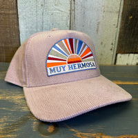 Hermosa Beach MUY HERMOSA  Five-Panel Corduroy Cap - Dusty Rose