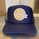 Hermosa Beach CLASSIC LOGO High Crown Trucker Hat - Navy