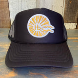 Hermosa Beach CLASSIC LOGO High Crown Trucker Hat - Black