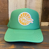 Hermosa Beach CLASSIC LOGO Trucker Hat - Cactus Green