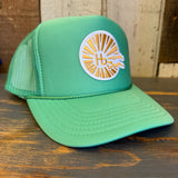 Hermosa Beach CLASSIC LOGO Trucker Hat - Cactus Green