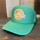 Hermosa Beach CLASSIC LOGO Trucker Hat - Cactus Green