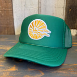 Hermosa Beach CLASSIC LOGO High Crown Trucker Hat - Kelly Green