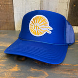 Hermosa Beach CLASSIC LOGO High Crown Trucker Hat - Royal Blue