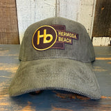 Hermosa Beach THE NEW STYLE 6 Panel Corduroy Trucker Hat - Olive