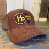 Hermosa Beach THE NEW STYLE 6 Panel Corduroy Trucker Hat - Brown