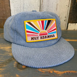 Hermosa Beach MUY HERMOSA Corduroy Field Trip Hat - SLATE BLUE